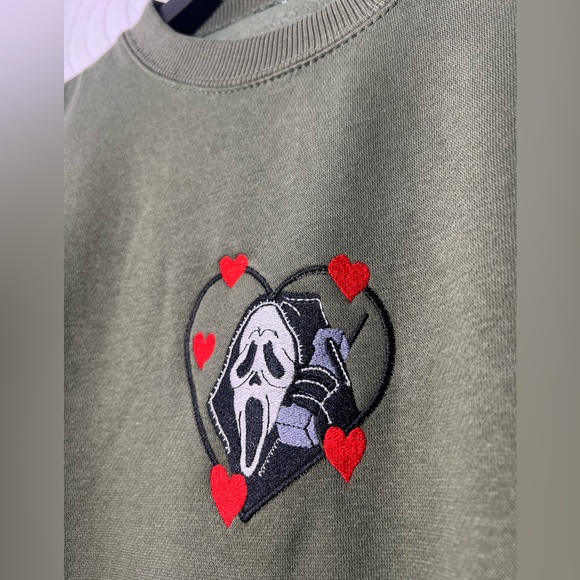 Ghostface embroidered sweatshirt - Picture 2 of 2